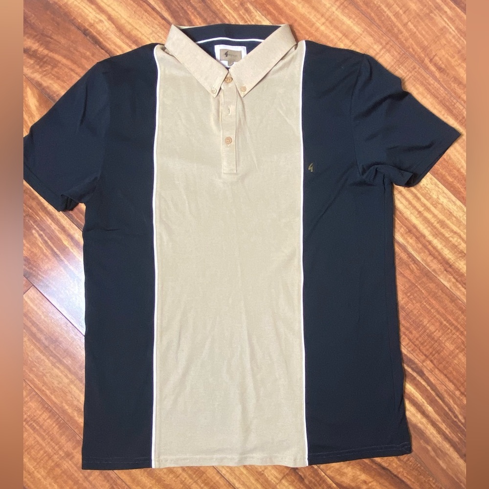 GABICCI VINTAGE MOD BUTTON DOWN POLO - Size 2XL